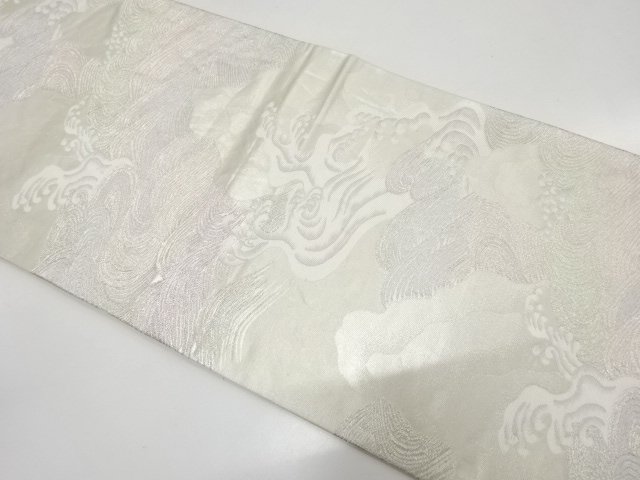 荒波模様織り出し　袋帯